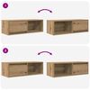 vidaXL TV Cabinets 2 pcs Artisan Oak 80x31x25.5 cm Engineered Wood