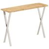 vidaXL Console Table with Live Edge 105x33x76 cm Solid Wood Mango