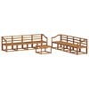 vidaXL Outdoor Sofa Set 9 pcs Natural Solid Acacia Wood