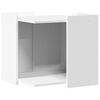 vidaXL Cat Litter Box Enclosure White 53 x 53 x 51 cm Engineered Wood