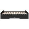 vidaXL Bed Frame with Drawers without Mattress Black 120x190 cm Small Double