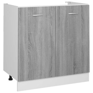 vidaXL Sink Bottom Cabinet Lyon Grey Sonoma 80x46x81.5 cm Engineered Wood