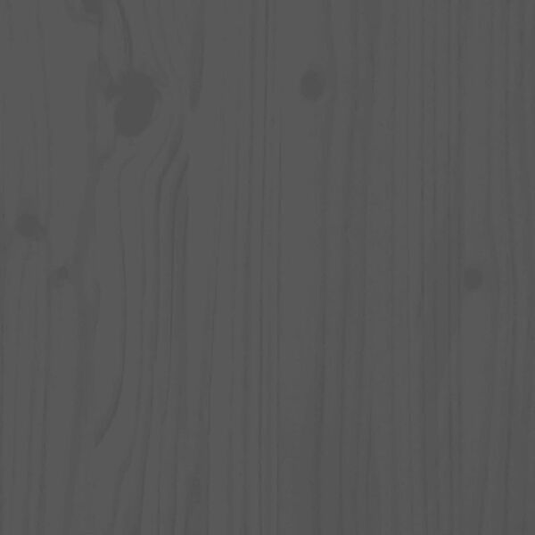 vidaXL Bed Headboard Grey 206x4x100 cm Solid Wood Pine