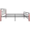 vidaXL Bed Frame without Mattress Metal and Solid Oak Wood 180x200 cm Super King