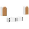 vidaXL TV Cabinet Set 4 pcs White Engineered Wood