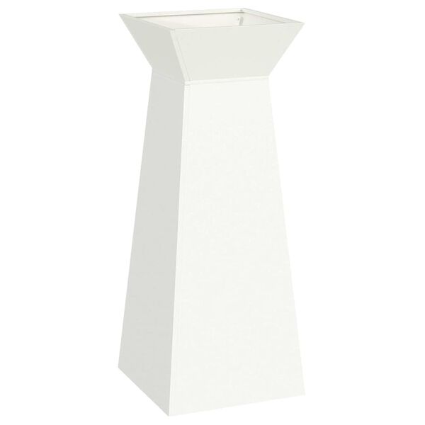 vidaXL Pillar Planter White 40 x 40 x 100 cm