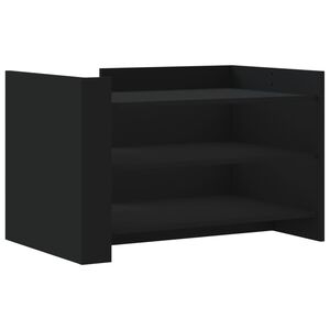 vidaXL Coffee Table Black 80x50x50 cm Engineered Wood