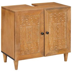 vidaXL Bathroom Cabinet Wall-mounted Light Brown 62 x 33 x 58 cm