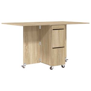 vidaXL Dinning Table 2 pcs 140 x 80 x 77 cm Engineered Wood Sonoma Oak