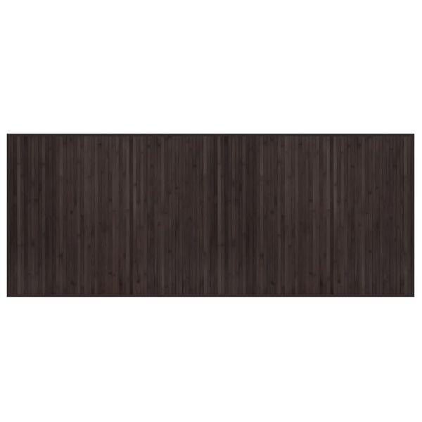 vidaXL Rug Rectangular Dark Brown80x200 cm Bamboo