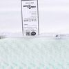 vidaXL Mattress Topper White and Green 200 x 200 x 6 cm Jaquard Fabric