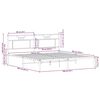 vidaXL Bed Frame without Mattress Sonoma Oak 183x203 cm Engineered Wood