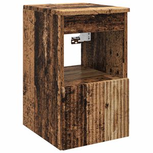 vidaXL Bathroom Cabinet Old Wood 30 x 35 x 50 cm Engineered Wood