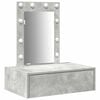 vidaXL Dressing Table Grey 60 x 40 x 70 cm Engineered Wood