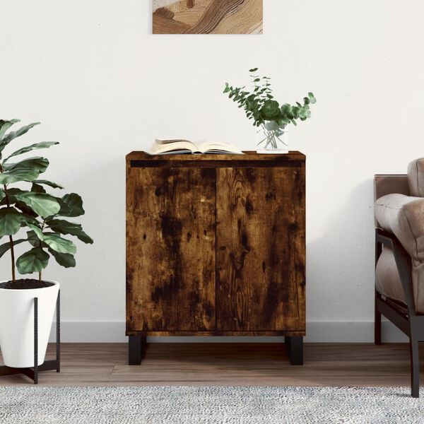 vidaXL Sideboard Smoked Oak 60x35x70 cm Engineered Wood
