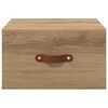 vidaXL Wall-mounted Bedside Cabinet Artisan Oak 35 x 35 x 20 cm