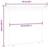 vidaXL Balcony Side Awning 165x250 cm Red