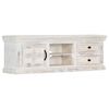 vidaXL TV Cabinet White 120x30x40 cm Solid Mango Wood