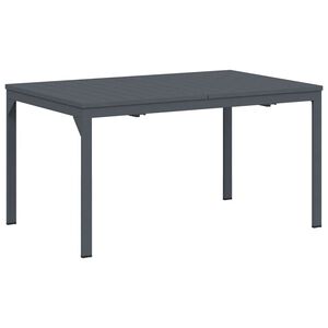 vidaXL Outdoor Dinner Table Folding Anthracite 210 x 90 x 73 cm Steel