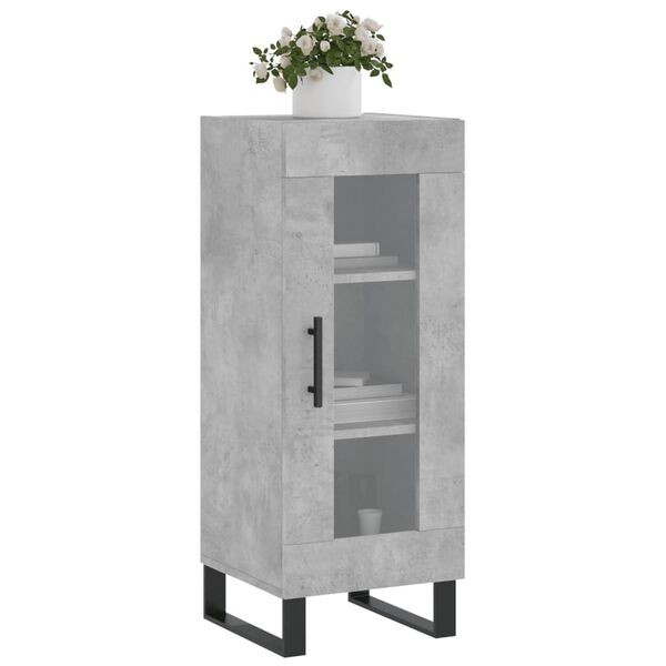 vidaXL Sideboard Concrete Grey 34.5x34x90 cm Engineered Wood