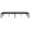 vidaXL Metal Bed Frame without Mattress Black 120x190cm