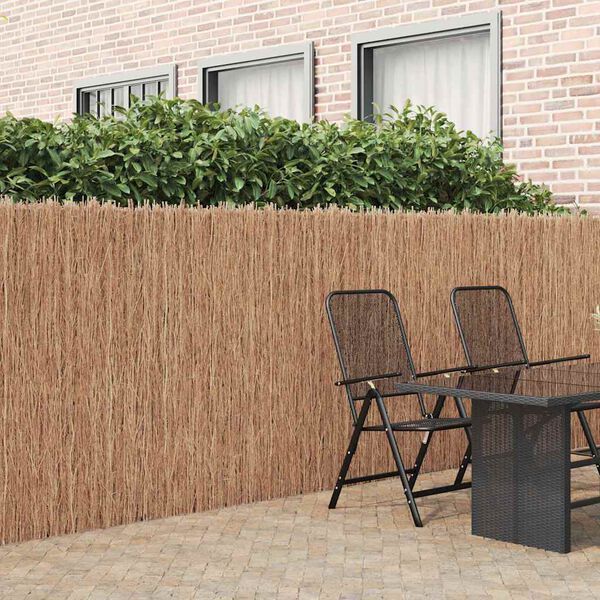 vidaXL Brushwood Fence Brown 400 x 150 cm Brushwood