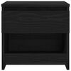 vidaXL Bedside Cabinet 2 pcs Black Oak 40 x 30 x 39 cm Engineered wood