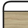 vidaXL Metal Bed Frame without Mattress Sonoma Oak 200x200 cm
