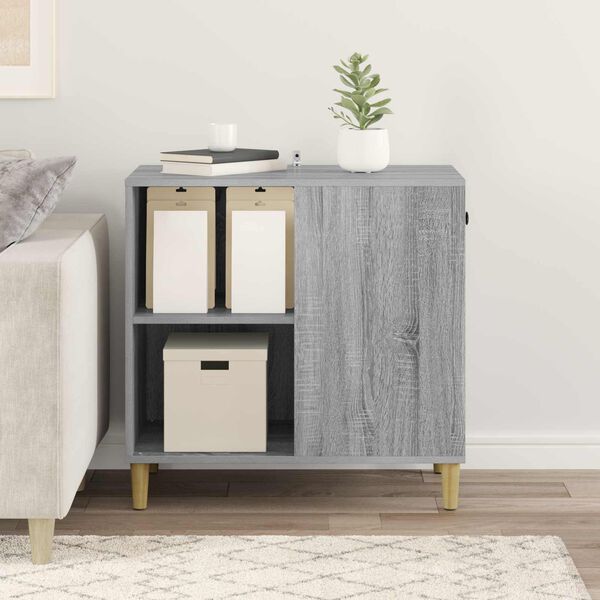 vidaXL Cat House Grey Sonoma 72 x 42.5 x 70 cm Engineered Wood