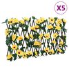 vidaXL Artificial Ivy Trellis Expandable 5 pcs Yellow 180x30 cm