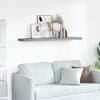 vidaXL Floating Wall Shelf Grey 120x23.5x3.8 cm MDF
