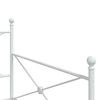 vidaXL Daybed with Trundle without Mattress White 100x190 cm Steel