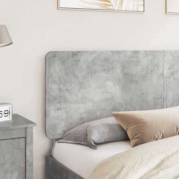 vidaXL Headboard Concrete Grey 200 cm Engineered wood