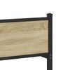 vidaXL Metal Bed Frame without Mattress Sonoma Oak 107x203 cm