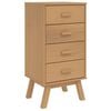 vidaXL Bedside Cabinet OLDEN Brown Solid Wood Pine