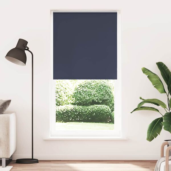 vidaXL Roller Blind Blackout Marine 105x210 cm Fabric Width 100.7 cm Polyester