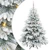 vidaXL Artificial Christmas Tree with 150 LEDs White 150 cm PE and PVC