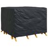 vidaXL Furniture Cover Plain Black 125 x 125 x 74 cm Fabric