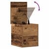 vidaXL Storage Box Old Wood 30 x 35 x 35 cm Engineered Wood