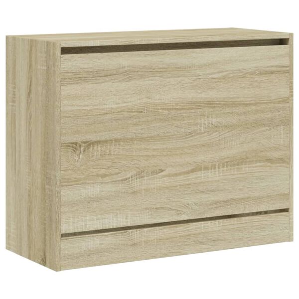 vidaXL Shoe Cabinet Sonoma Oak 80x34x63 cm Engineered Wood