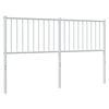 vidaXL Metal Replace Headboard White 160 cm