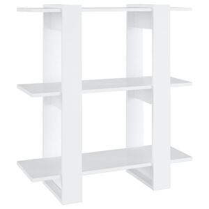 vidaXL Book Cabinet/Room Divider White 80x30x87 cm