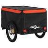 vidaXL Bike Trailer Black and Orange 45 kg Iron