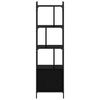 vidaXL Bookcase Black Oak 44.5 x 30 x 154.5 cm Engineered Wood