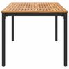 vidaXL Outdoor Tables Natural and black 180 x 90 x 75 cm