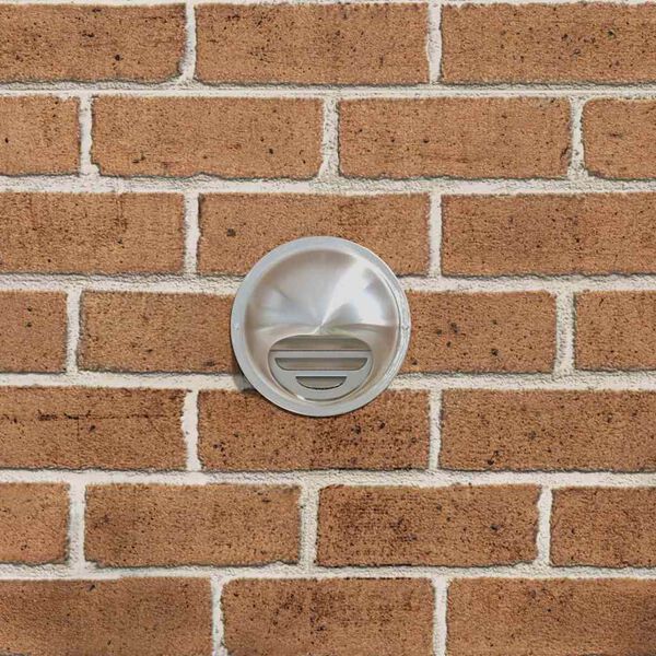 vidaXL Air Vent Covers 2 pcs Silver 100 mm Stainless Steel