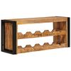 vidaXL Wine Rack Brown 100 x 45 x 33 cm Solid Rough Mango Wood