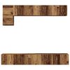 vidaXL TV Cabinet Set Wall-mounted 5 pcs Old Wood Engineered Wood