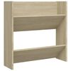 vidaXL Wall Shoe Cabinet Sonoma Oak 60x18x60 cm Engineered Wood