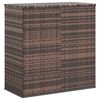 vidaXL Garden Cushion Box PE Rattan 100x49x103.5 cm Brown